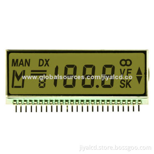 Segment LCD Panel, Transport Vehicle, Car Audio Display, TN, Positive, Transflective